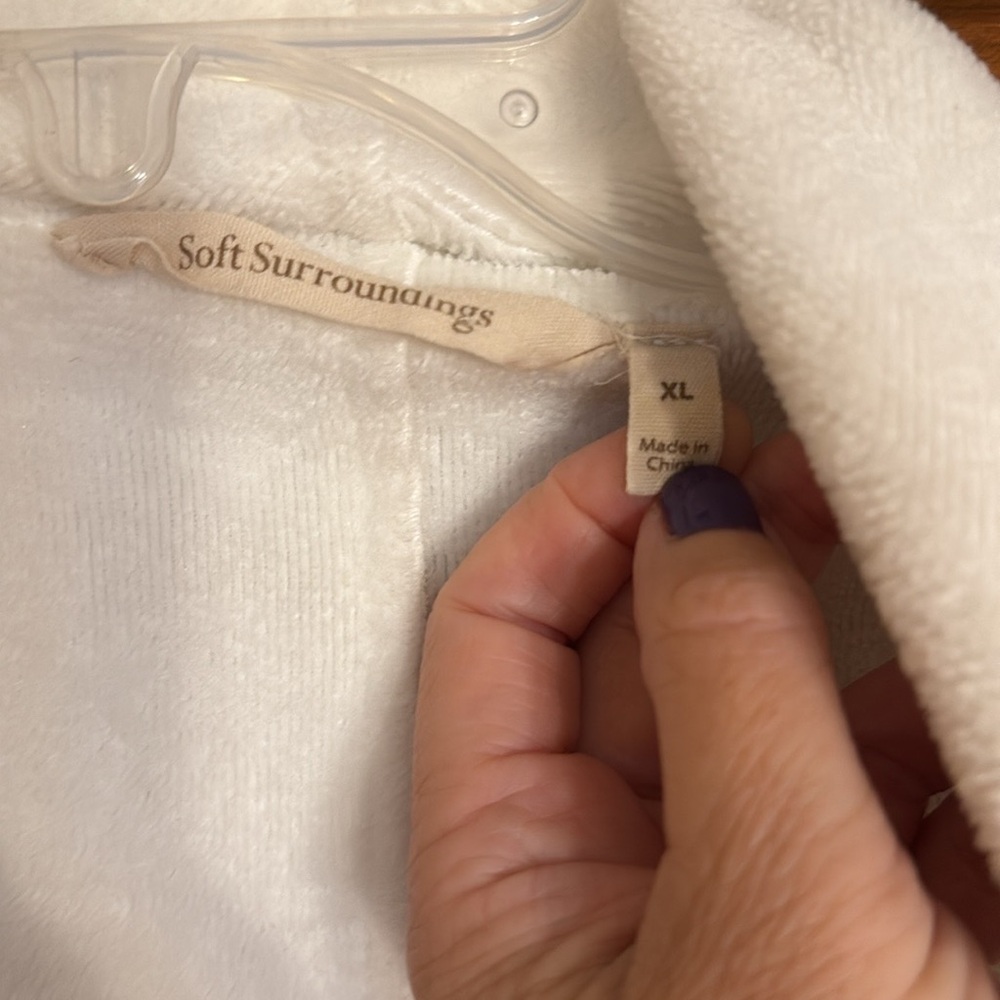 Soft Surroundings Cream Open Front Cardigan - Picture 2 of 4